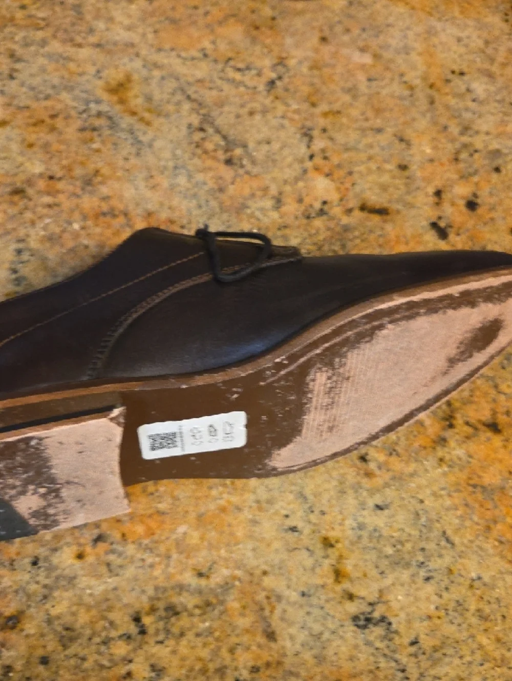 ASOS Dark Brown Leather Derby Shoes Size 8